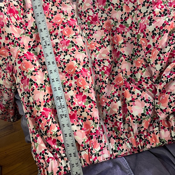 ZARA Pink Floral Lightweight Jacket Sz M - Picture 6 of 6